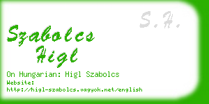 szabolcs higl business card